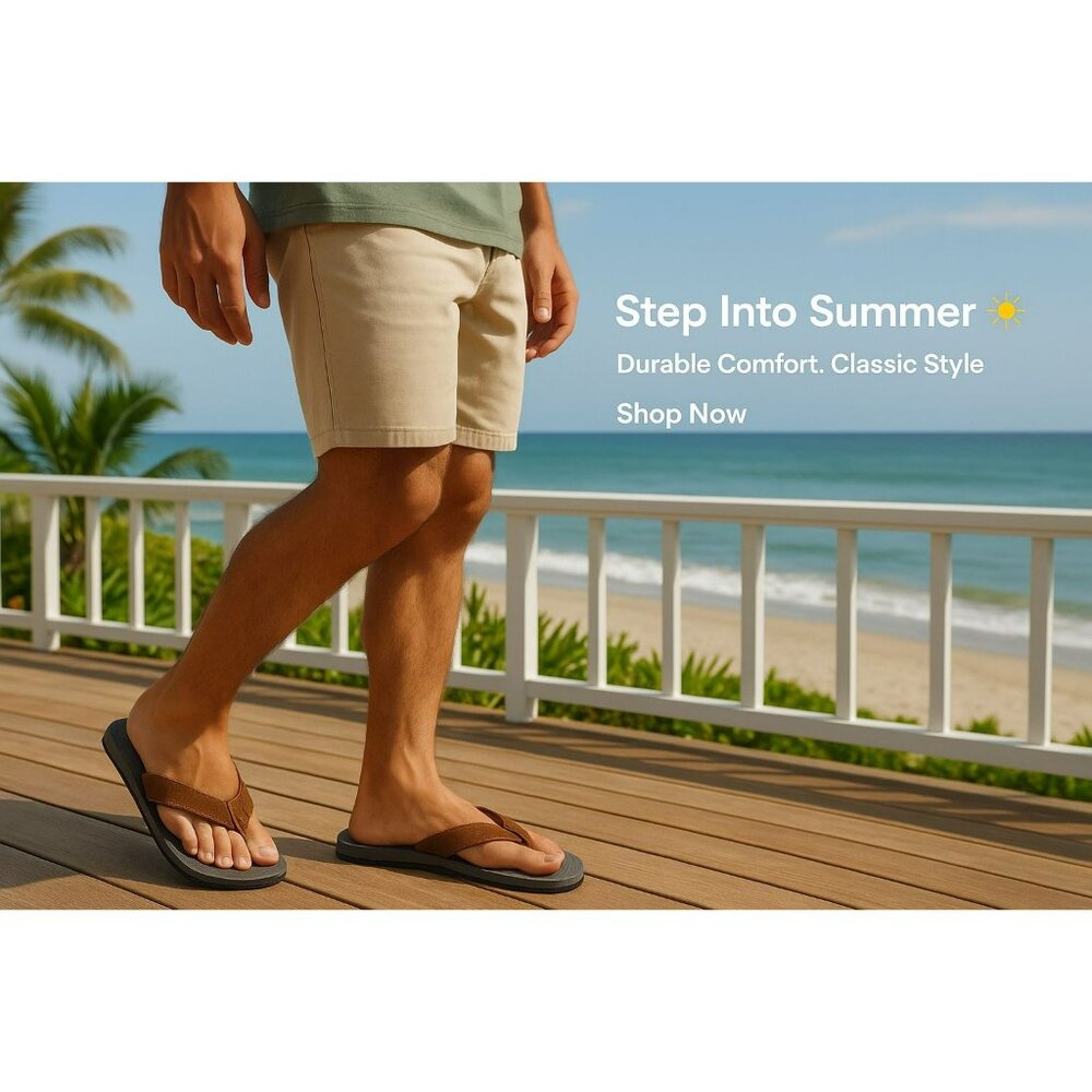 Havaianas Urban Fusion II sandal Men's Flip Flop In Graphite/Grey Size  9/10